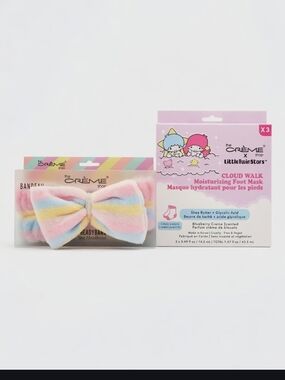 The Crème Shop Little Twin Stars Cloud Walk Foot Mask + Creme Pastel Headband